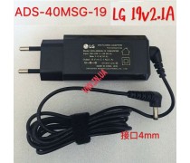 Зарядное Устройство LG 19V 2.1A 40W 4.0*1.7 мм модель ADS-40MSG-19 19040GPK, EAY63070101